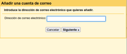 Asistente para añadir una cuenta de correo em Gmail| faustomendoza.com