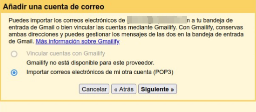 Añadir una cuenta de correo POP3 a Gmail | faustomendoza.com