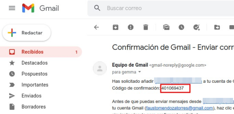 Correo confirmación SMTP de cuenta de correo corporativa para usar en Gmail | faustomendoza.com